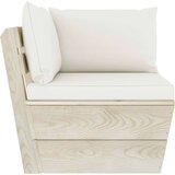  Garnitura iz palet 3-delna z blazinami smrekovina | Shoptok.si