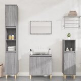 Maison Chic Kopalniški sestavi - Kopalniško pohištvo 3 kosi siva sonoma inženirski les, (21787744) | Shoptok.si
