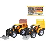 Engineering Truck: Traktor set sa prikolicom i bačvama za ulje 28cm