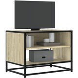 vidaXL TV omarica sonoma hrast 61x40x46 cm inženirski les in kovina Cene