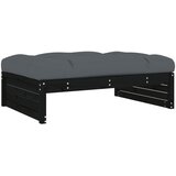 Maison Chic Vrtni stolček - Vrtni stoli za noge črn 120x80 cm trdna borovina JS895, (21878371) Cene