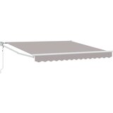 Nadstrešnica Svjetlosiva 350 x 250 cm Poliester i metal | shoptok.hr