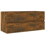 Ormarić za umivaonik boja dimljenog hrasta 100x38,5x45cm drveni | shoptok.hr