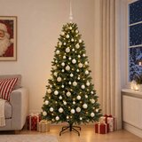  Umjetno božićno drvce s kuglicama 210 cm 300 LED lampica Slike