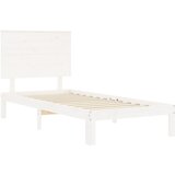  Okvir kreveta bez madraca bijeli 90 x 200 cm masivna borovina | shoptok.hr