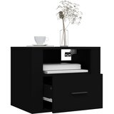  Zidni noćni ormarići 2 kom Crna 50x36x40 cm | shoptok.hr