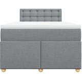  Krevet s oprugama i madrac svjetlosivi 120 x 200cm od tkanine | shoptok.hr