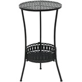 Bistro stol crni 40 x 70 cm metalni Cijene