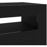 vidaXL TV ormarić Crni hrast Konstruirano drvo 90 x 35 x 40 cm Skladište | shoptok.hr