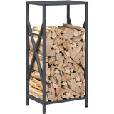  Stalak za drva antracit 34x25x70 cm Hladno valjani čelik | shoptok.hr