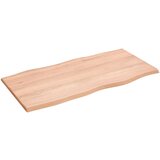 vidaXL Mizna plošča svetlo rjava 100x50x2 cm obdelana trdna hrastovina Cene