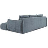 Makamii Plava sklopiva kutna garnitura od šenila (s desnim kutom/s ležaljkom) Leila – | shoptok.hr