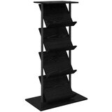  Polica za časopise s policom Crni hrast 68 x 40 x 123.5 cm | shoptok.hr