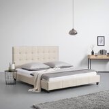 Bessagi Home Oblazinjena Postelja Frederico, Bež, 180x200 Cene