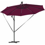  Suncobran S LED lampica Bordeaux Crvena 294 x 294 x 248 cm | shoptok.hr