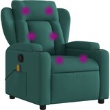 Maison Chic masažni naslanjač - Relax naslanjač temno zeleno blago, (22134286) | Shoptok.si