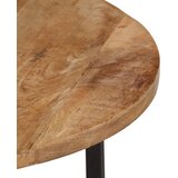  Stolić za kavu 54 x 54 x 35 cm od masivnog drva manga i željeza | shoptok.hr