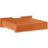  Ladice ispod kreveta 2 kom voštano smeđe 75x55x17cm od borovine | shoptok.hr