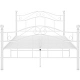  Okvir za krevet bijeli metalni 120 x 200 cm | shoptok.hr