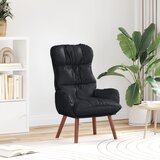 vidaXL Sproščujoči stol Črna Umetna usnje | Shoptok.si