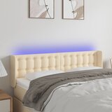  LED uzglavlje krem 147x16x78/88 cm od tkanine | shoptok.hr
