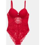 Sinsay Čipkasti push-up bodi od elastične mrežaste tkanine | shoptok.hr
