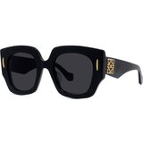 Loewe Anagram Black Geometric Sunglasses ONE SIZE (50) Črna/Siva Cene
