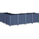  Vrtna sadilica plava siva 160 x 120 x 53 cm PP | shoptok.hr