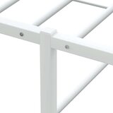 vidaXL Posteljni okvir brez vzmetnice bel 100x200 cm kovinska | Shoptok.si