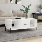 vidaXL Stolić za kavu sjajni bijeli 102 x 50 x 40 cm konstruirano drvo Cijene