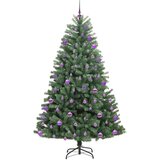  Umjetno božićno drvce s nogom Zelena 180 cm PVC i metal | shoptok.hr