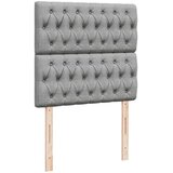 vidaXL Krevet s oprugama i madracem svjetlosivi 100x200 cm od tkanine | shoptok.hr