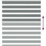 vidaXL Zavjesa zebra 120x100 cm širina tkanine 115,9 cm poliester | shoptok.hr