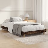 Maison Chic Posteljni okvir - Enojna postelja - Postelja za odrasle brez vzmetnice hrast 90x200 cm inženirski les-J7274, (21775036) | Shoptok.si