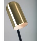 Kave Home Črna/v zlati barvi stoječa svetilka s kovinskim senčilom (višina 152 cm) Clemence – | Shoptok.si