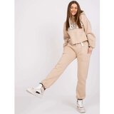 Fashion Hunters Beige tracksuit with Laraina inscription | Shoptok.si