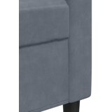  Dvosjed tamnosivi 140 cm baršunasti | shoptok.hr