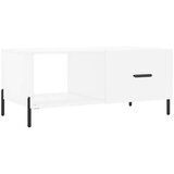 vidaXL Klubska mizica bela 90x50x40 inženirski les | Shoptok.si