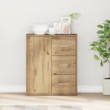 vidaXL Strani šal artisan hrast 60 x 31 x 70 cm Konstruiran les | Shoptok.si
