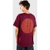 Classic Swirl Overlay Srajca burgundy w / red & black