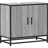 Maison Chic Kopalniška omarica za umivalnik - Umivalniška omarica siva sonoma 65x33x60 cm inženirski les, (21758892) Cene