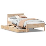 vidaXL Okvir kreveta bez madraca 100x200 cm konstruirano drvo | shoptok.hr