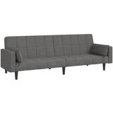 Maison Chic kavč - Sofa - Kanape dvosed z ležiščem in dvema blazinama svetlo sivo blago, (21727956) | Shoptok.si