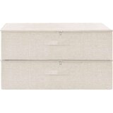 vidaXL Škatla za shranjevanje 2 kosa blago 70x40x18 cm krem, (20709615) | Shoptok.si