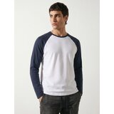 Sinsay Pamučna majica s dugim raglan rukavima | shoptok.hr