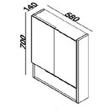 Lineart OGLEDALO LINEART NOVA 600 WHITE | Eponuda.com