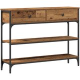 vidaXL Konferencijski stol stari drvo 100x25x75 cm inženjerska drva i čelik | shoptok.hr