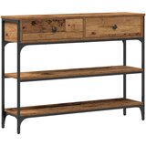 vidaXL Konferenčna Miza Stari Les 100x25x75 cm Inženirski Les in Jeklo, (22008824) | Shoptok.si