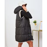 Resti Black and cream long double-sided women's vest | Shoptok.si