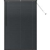  Zavjesa za prozor sa zavjesama Ostalo Crna 120 x 175 cm Aluminij | shoptok.hr